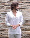 Linen Long Sleeve Shirt - EMSACS0649LLS