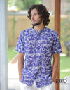 Linen Cotton Short Sleeve Shirt EMSACS0700LCSS