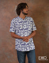 Linen Cotton Short Sleeve Shirt EMSACS0700LCSS