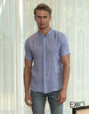 Linen Short Sleeve Shirt - EMSACS0717LSS
