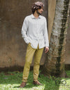 Lyocell Blend Long Sleeve Shirt EMSACS0730LYBLS1350