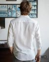 Linen Cotton Long Sleeve Shirt - EMSACS0771LCLS1630