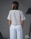 Daria Top - Linen Blend | 100% Cotton