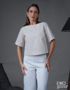 Daria Top - Linen Blend | 100% Cotton