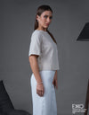 Daria Top - Linen Blend | 100% Cotton