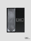 Grey 100% Silk Tie