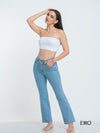 Women's Flared High Rise Jeans - Classic Light Wash