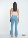 Women's Flared High Rise Jeans - Classic Light Wash
