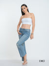 Women's Flared High Rise Jeans - Light Wash
