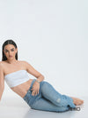 Women's Flared High Rise Jeans - Light Wash