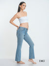 Women's Flared High Rise Jeans - Light Wash
