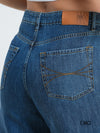 Women's Wide High Rise Jeans - Mid Wash