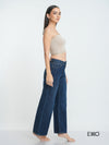 Women's Wide High Rise Jeans - Dark Wash