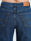 Women's Wide High Rise Jeans - Dark Wash