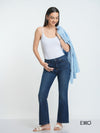 Women's Flared High Rise Jeans - Dark Wash