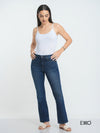 Women's Flared High Rise Jeans - Dark Wash
