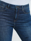 Women's Flared High Rise Jeans - Dark Wash