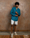 Linen Long Sleeve Shirt - EMSACS0829LLS1076