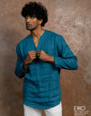 Linen Long Sleeve Shirt - EMSACS0829LLS1076