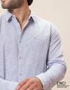 Linen Cotton Long Sleeve Shirt - EMSACS0848LCLS1744