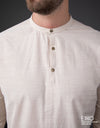 100% Cotton Three Quarter Sleeves Shirt - EMSACS0874CTQS1865