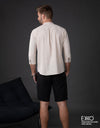 100% Cotton Three Quarter Sleeves Shirt - EMSACS0874CTQS1865