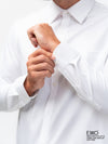White Dobby Formal Shirt - EMSAFSR0012