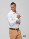White Dobby Formal Shirt - EMSAFSS0012CECLSF072