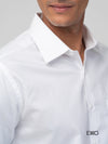 White Dobby Formal Shirt - EMSAFSS0012CECLSF072