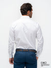 White Dobby Formal Slim Fit Shirt - EMSAFSS0012CECLSF112