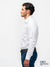 White Dobby Formal Slim Fit Shirt - EMSAFSS0012CECLSF112