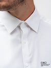 White Dobby Formal Slim Fit Shirt - EMSAFSS0014CECLDCF106