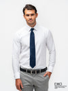 White Dobby Formal Slim Fit Shirt - EMSAFSS0014CECLDCF106
