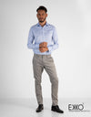Light Blue Wrinkle-Free Formal Shirt EMSAFSS0015CWFLDCF115
