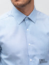 Blue Dobby Formal Slim Fit Shirt - EMSAFSS0017CECLSF095