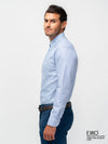 Blue Dobby Formal Slim Fit Shirt - EMSAFSS0017CECLSF095