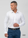 White Dobby Formal Shirt - EMSAFSS0017CECLSF107