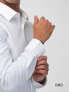 White Dobby Formal Shirt - EMSAFSS0017CECLSF107