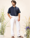 Linen Pant - White 8.0