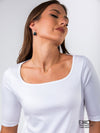 Square Neck T-Shirt - Supima Cotton