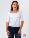 Square Neck T-Shirt - Supima Cotton