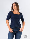 Square Neck T-Shirt - Supima Cotton