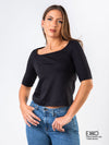 Square Neck T-Shirt - Supima Cotton