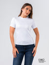 High Neck T-Shirt - Supima Cotton