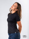 High Neck T-Shirt - Supima Cotton