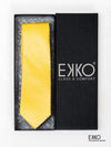 Yellow 100% Silk Tie