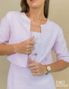 Stacy-Romy Matching Set - Linen Blend