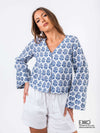 Zenovia Top - Linen Cotton