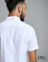 Linen Cotton Short Sleeve Shirt EMSACS0593LCSS1009