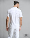 Linen Cotton Short Sleeve Shirt - EMSACS0271LCSS1012